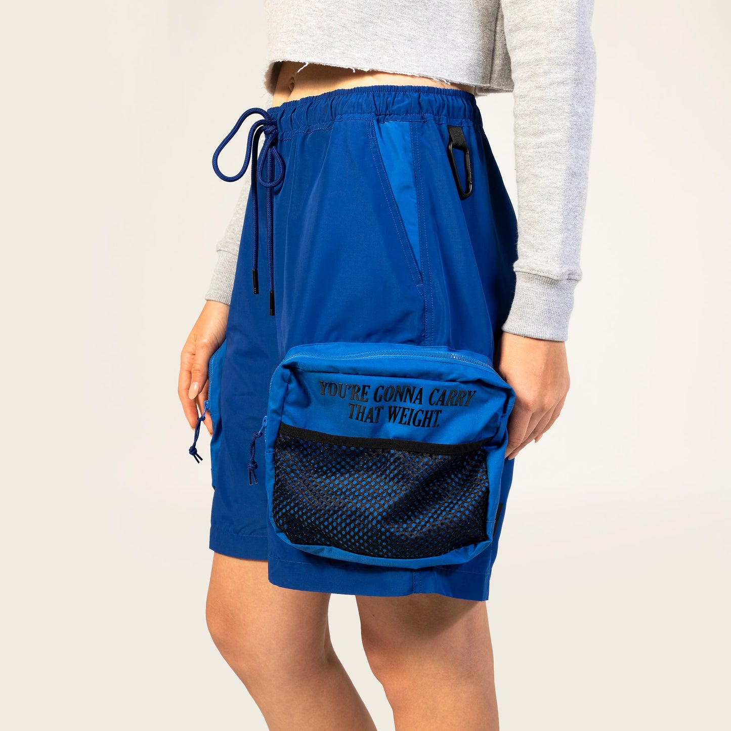 You’re Gonna Carry That Weight Blue Cargo Shorts
