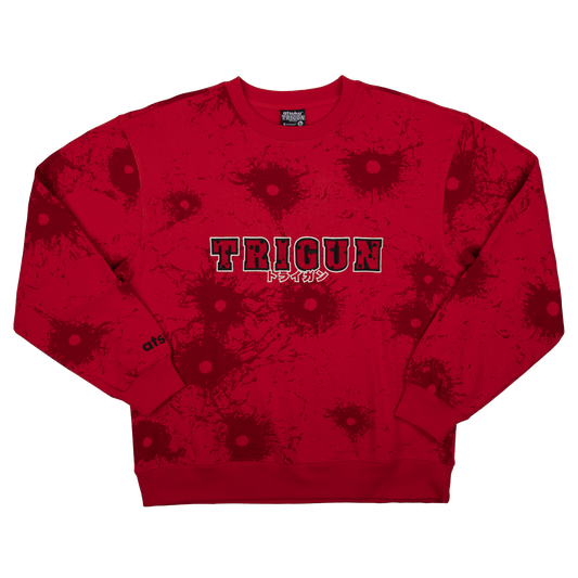 Trigun Red Crew Neck Sweatshirt