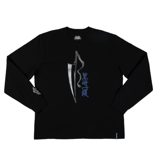 Zangetsu and Ichicgo Embroidered Black Long Sleeve